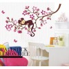 Monkey Sleeping on the Branch Wall Decal